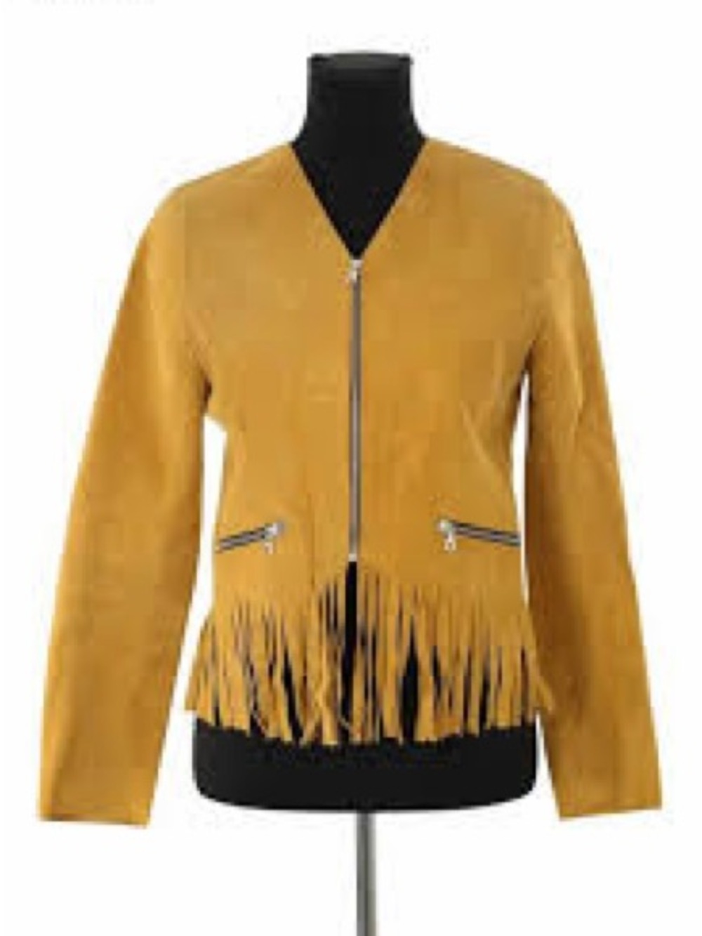 Sandro suede yellow jacket